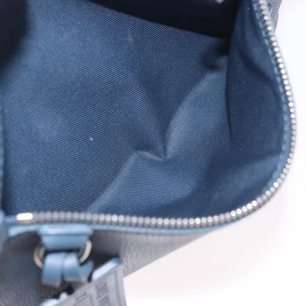 Louis Vuitton Leather Takeoff Pouch Blue